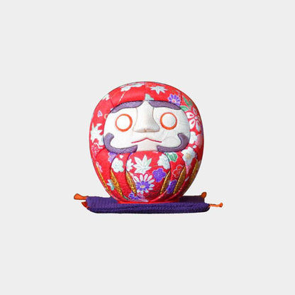 【だるま】江戸だるま (大) 友禅 紅白 | 江戸木目込み | 柿沼人形