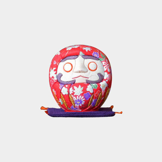 【だるま】江戸だるま (大) 友禅 紅白 | 江戸木目込み | 柿沼人形