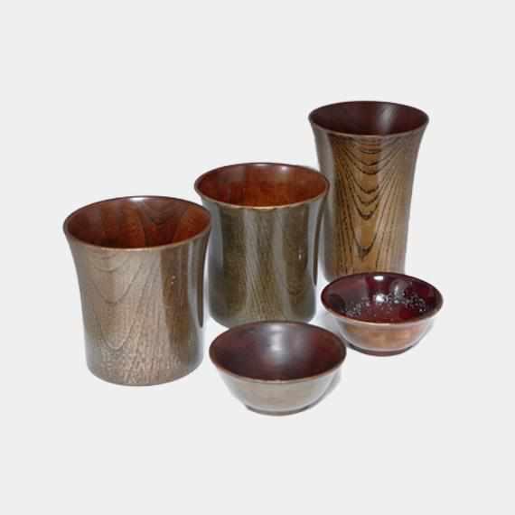 【新潟漆器】塗師Kiyo (小林仏壇店) タンブラー, カップ (M), おちょこ (5点セット)|BECOSオリジナル