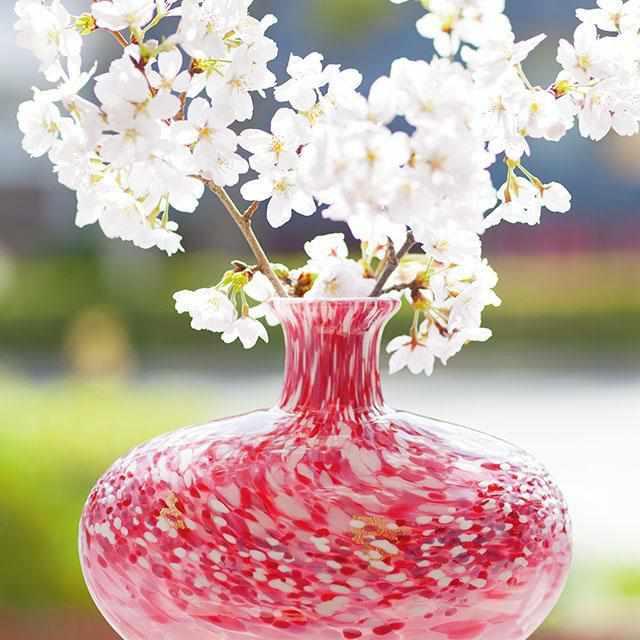 【花瓶】花あかり | 津軽びいどろ | 北洋硝子 (アデリア)