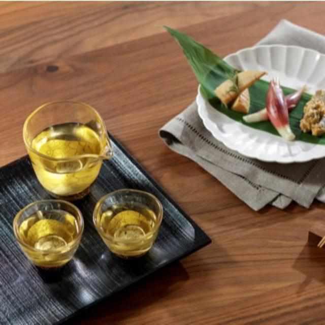【酒器3点セット】貫入 片口&ぐい吞み | 金沢箔 | 箔一