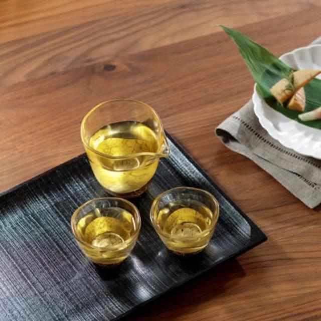 【酒器3点セット】貫入 片口&ぐい吞み | 金沢箔 | 箔一