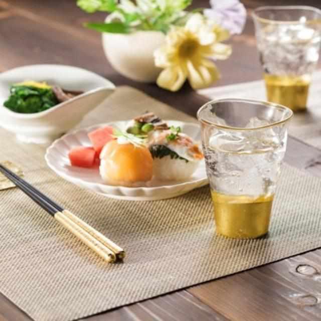 【グラス2点セット】貫入 タンブラーグラス | 金沢箔 | 箔一