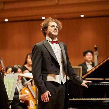 【高岡漆器-西陣織】CONCERTO 漆 蝶ネクタイ (白檀)