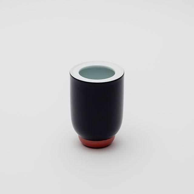 【有田焼】2016/ ポーリーン デルトゥア 花瓶 S (ホワイト-ダークブルー-レッド)
