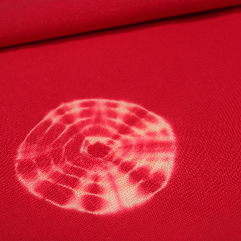【手ぬぐい】傘巻き絞り (紅赤) | 京鹿の子絞 | ヨアケ