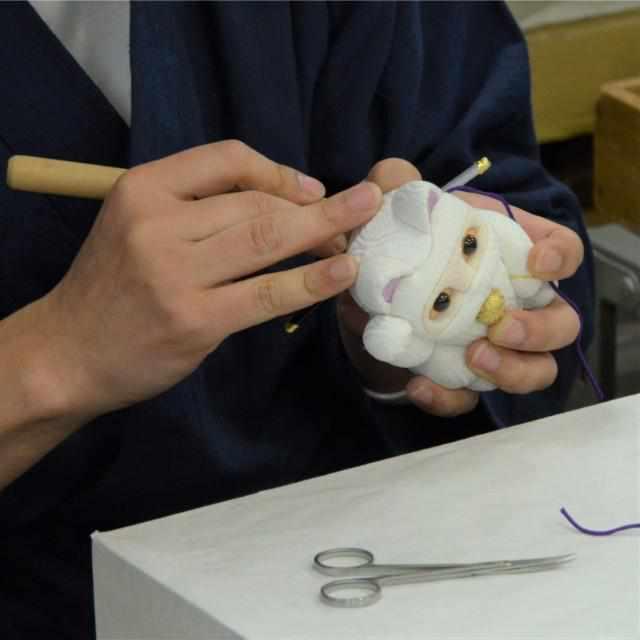 【招き猫】風水 (紫) 能力発揮 リラックス | 江戸木目込み | 柿沼人形