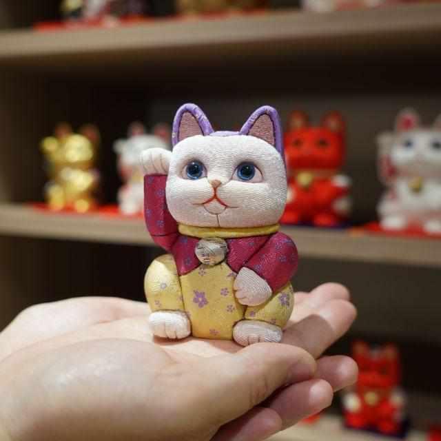 【招き猫】光彩 S | 江戸木目込み | 柿沼人形