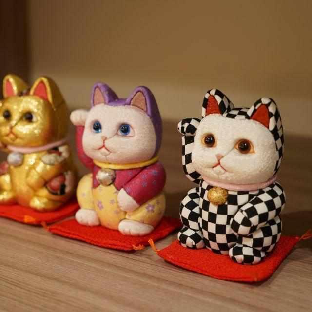 【招き猫】光彩 S | 江戸木目込み | 柿沼人形