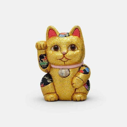 【招き猫 風水】金 金運 江戸木目込み 日本製 柿沼人形 開運