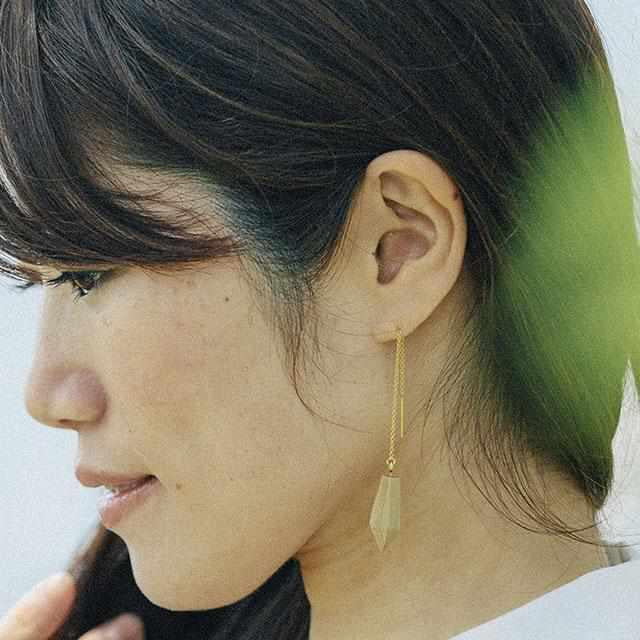 【彦根仏壇】幾木 (井尻彫刻所) びわこのしずく (ピアス/ホウ)
