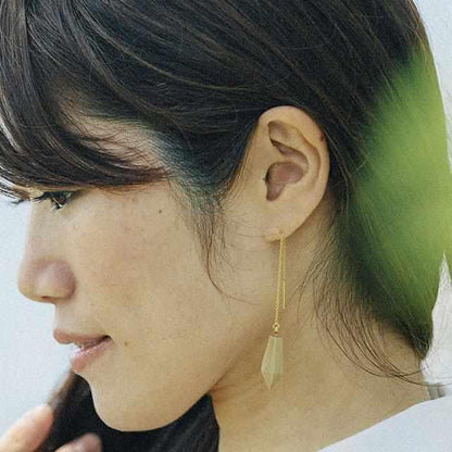 【彦根仏壇】幾木 (井尻彫刻所) びわこのしずく (ピアス/ホウ)