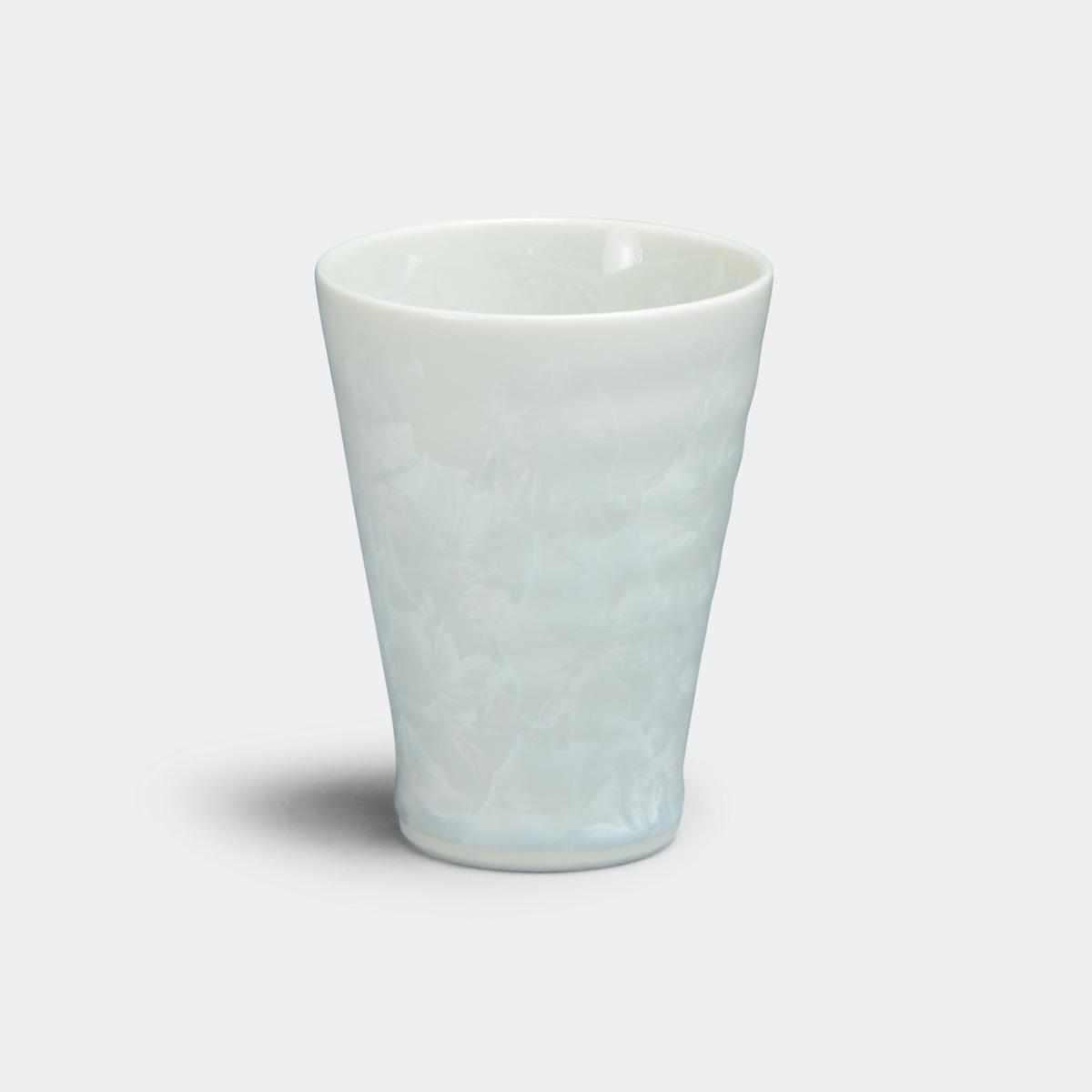 【小カップ】花結晶 (白) | 京焼-清水焼 | 陶葊