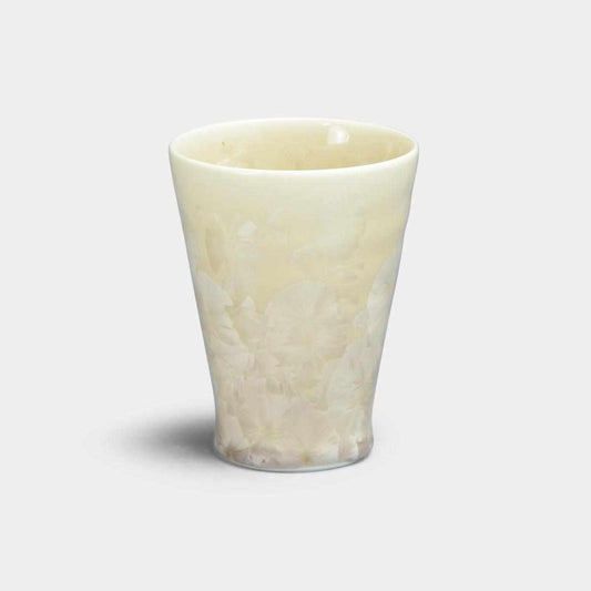 【小カップ】花結晶 (茶) | 京焼-清水焼 | 陶葊
