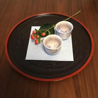【酒器3点セット】花結晶 (銀藤) 徳利&ぐい吞 | 京焼-清水焼 | 陶葊