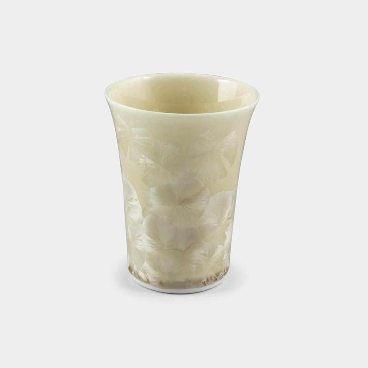 【フリーカップ】花結晶 (茶) | 京焼-清水焼 | 陶葊