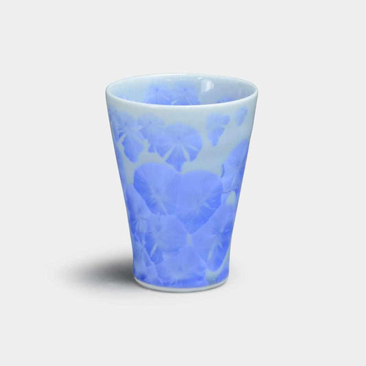 【小カップ】花結晶 (青) | 京焼-清水焼 | 陶葊