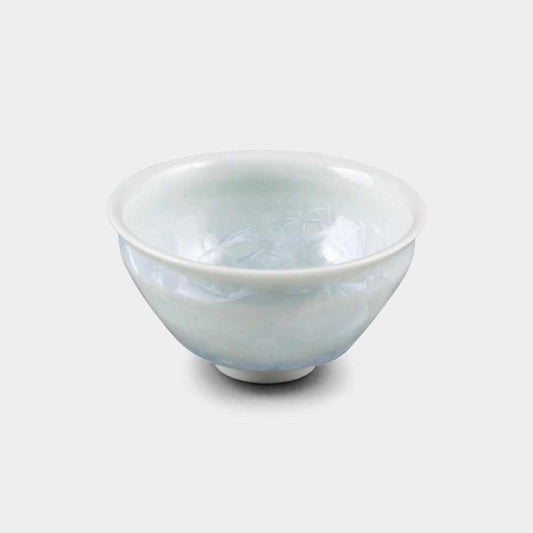 【ぐい吞】花結晶 (白)  | 京焼-清水焼 | 陶葊