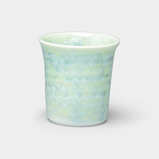 【湯呑み】花結晶 (緑) タンブラー | 京焼-清水焼 | 陶葊
