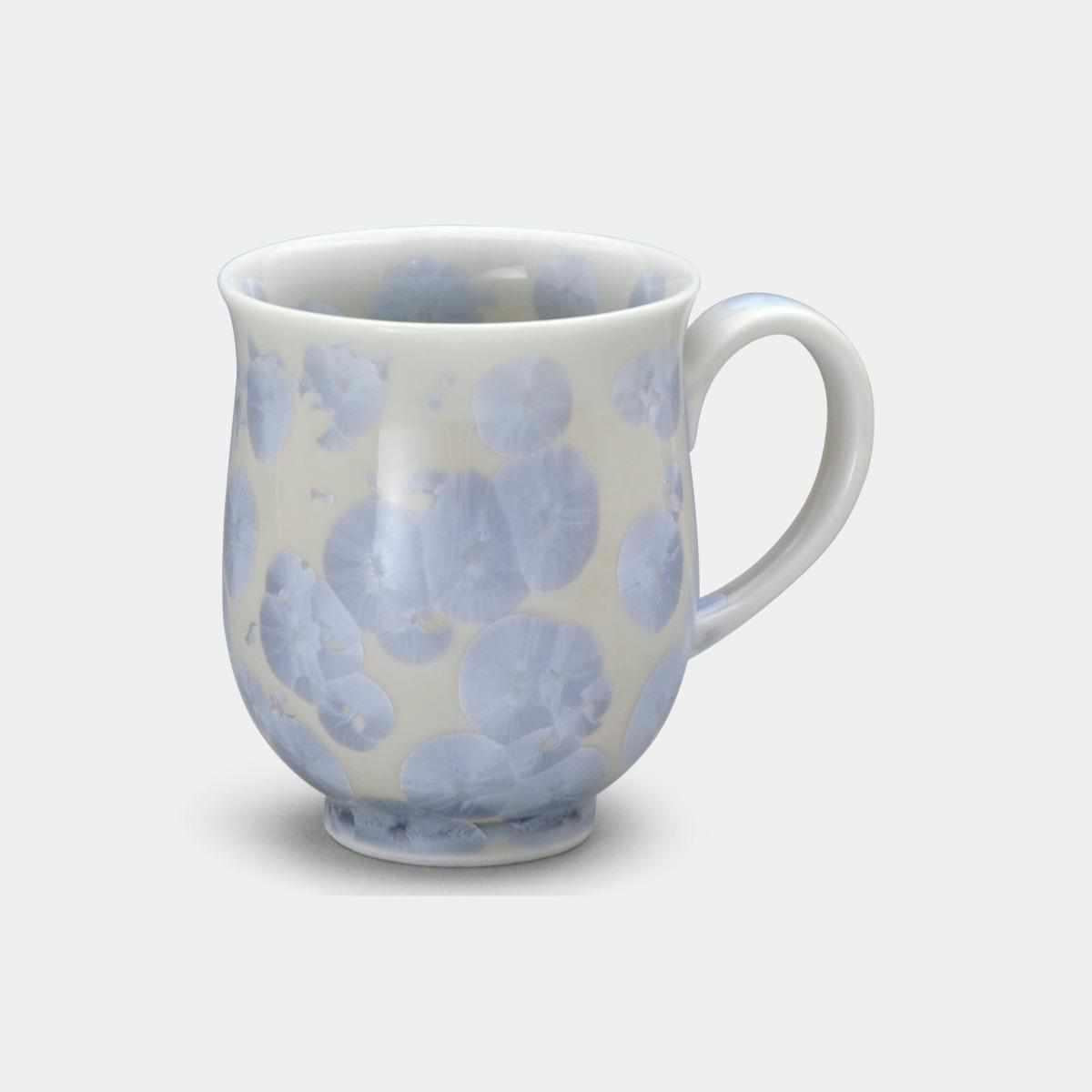 【マグカップ】花結晶 (銀花) | 京焼-清水焼 | 陶葊