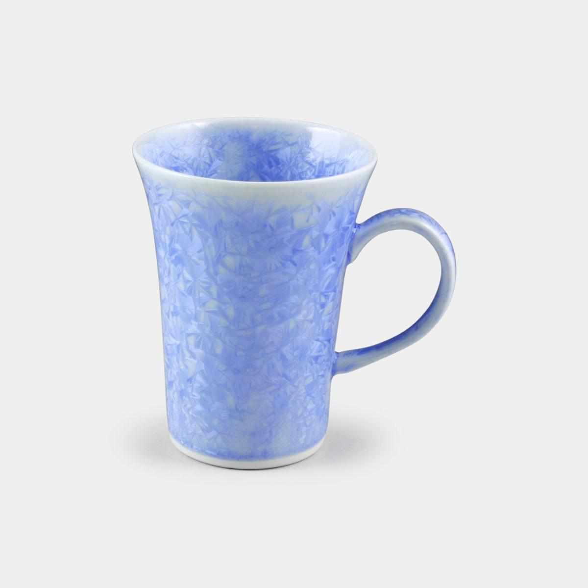 【マグカップ】花結晶 (青) | 京焼-清水焼 | 陶葊