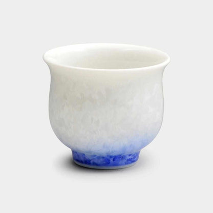 【酒器3点セット】花結晶 (白地青) | 京焼-清水焼 | 陶葊