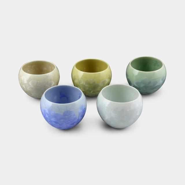 【茶碗5点セット】花結晶 | 京焼-清水焼 | 陶葊