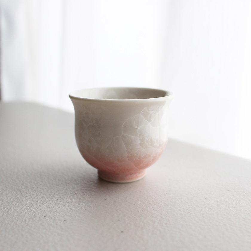 【酒器3点セット】花結晶 (白地赤青) | 京焼-清水焼 | 陶葊