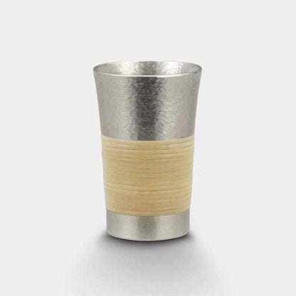 【タンブラー】籐巻きスタンダード | 大阪浪華錫器