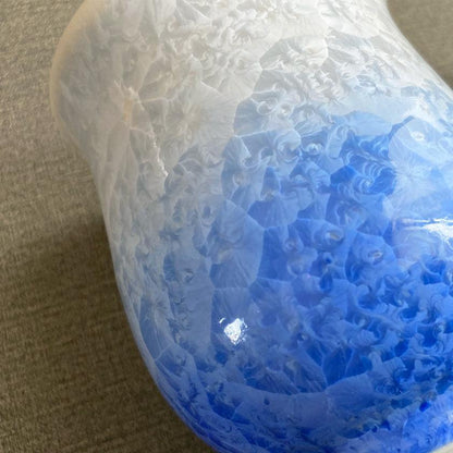 【マグカップ2点セット】花結晶 (白地青赤)  | 京焼-清水焼 | 陶葊