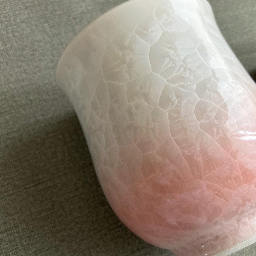 【マグカップ2点セット】花結晶 (白地青赤)  | 京焼-清水焼 | 陶葊