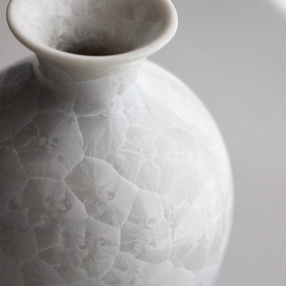 【酒器3点セット】花結晶 (白地赤青) | 京焼-清水焼 | 陶葊
