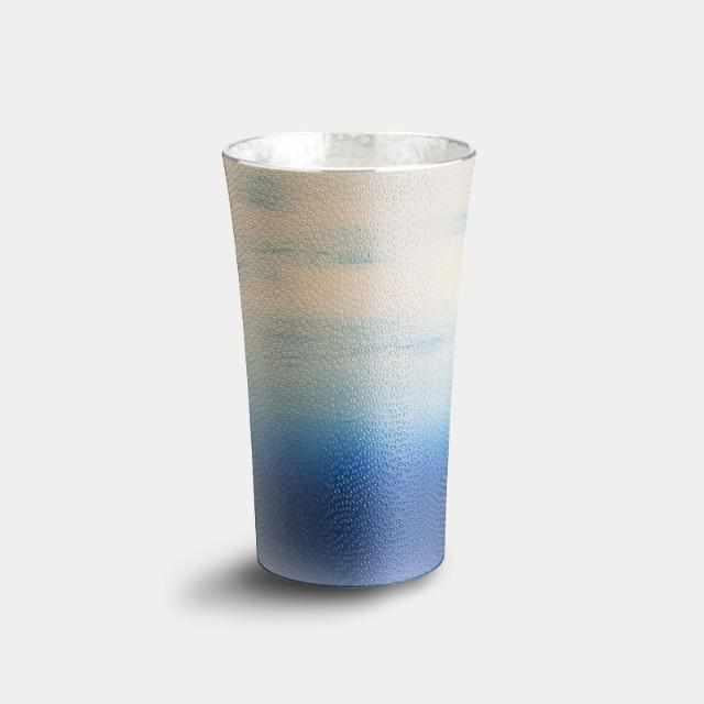 【タンブラー】津軽仕上げ 微粒面 空と海 | 大阪浪華錫器