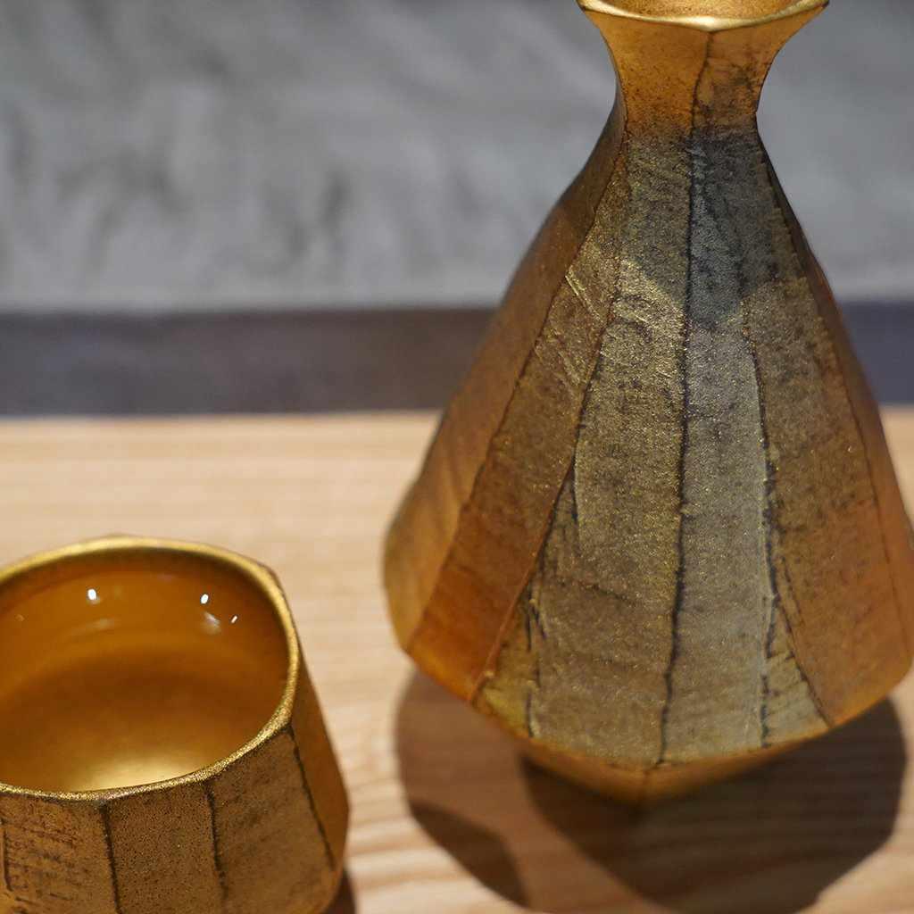 【陶芸家】藤岡光一 黄金 ぐい呑み