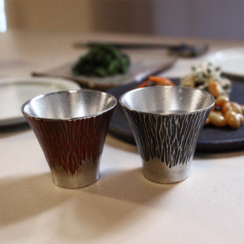 富士山系列 酒杯 大阪浪華錫器