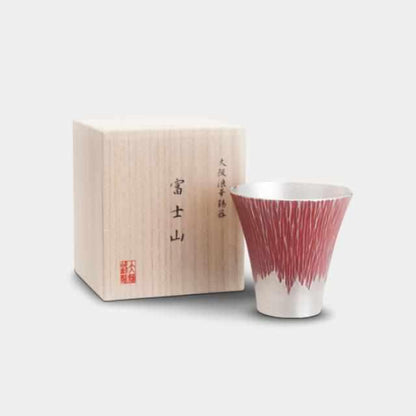 大阪浪華錫器 富士山系列 富士山造型 中號隨手杯