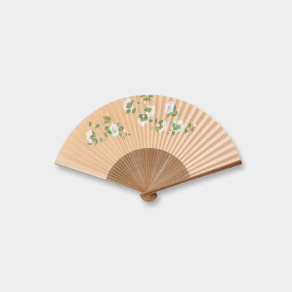 【扇子】女物 紙扇 白椿 | 京扇子 | 大西常商店