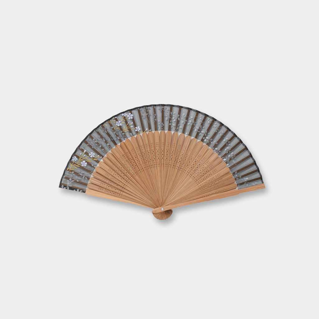 【扇子】女物 絹扇 撫子と萩 | 京扇子 | 大西常商店