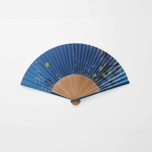 【扇子】男物 紙扇 葦と夏蛍 | 京扇子 | 大西常商店