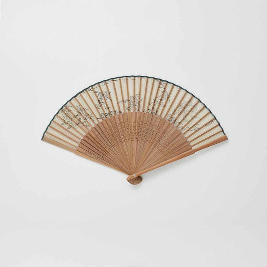 【扇子】男物 絹扇 鳥獣戯画 | 京扇子 | 大西常商店