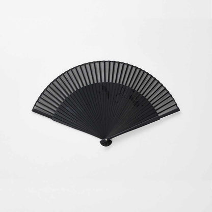 【扇子】男物 絹扇 瓢箪 黒骨 大短地 | 京扇子 | 大西常商店