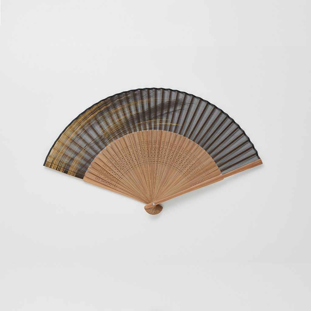 【扇子】男物 絹扇 金刷毛引き | 京扇子 | 大西常商店