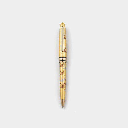 【蒔絵ボールペン 金沢箔】千羽鶴 金 日本製 伝統工芸 高級筆記具 名入れ対応