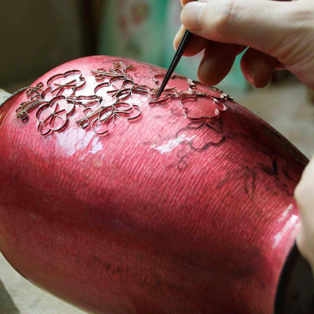 【ペンダント】極上 波 | 有線本七宝
