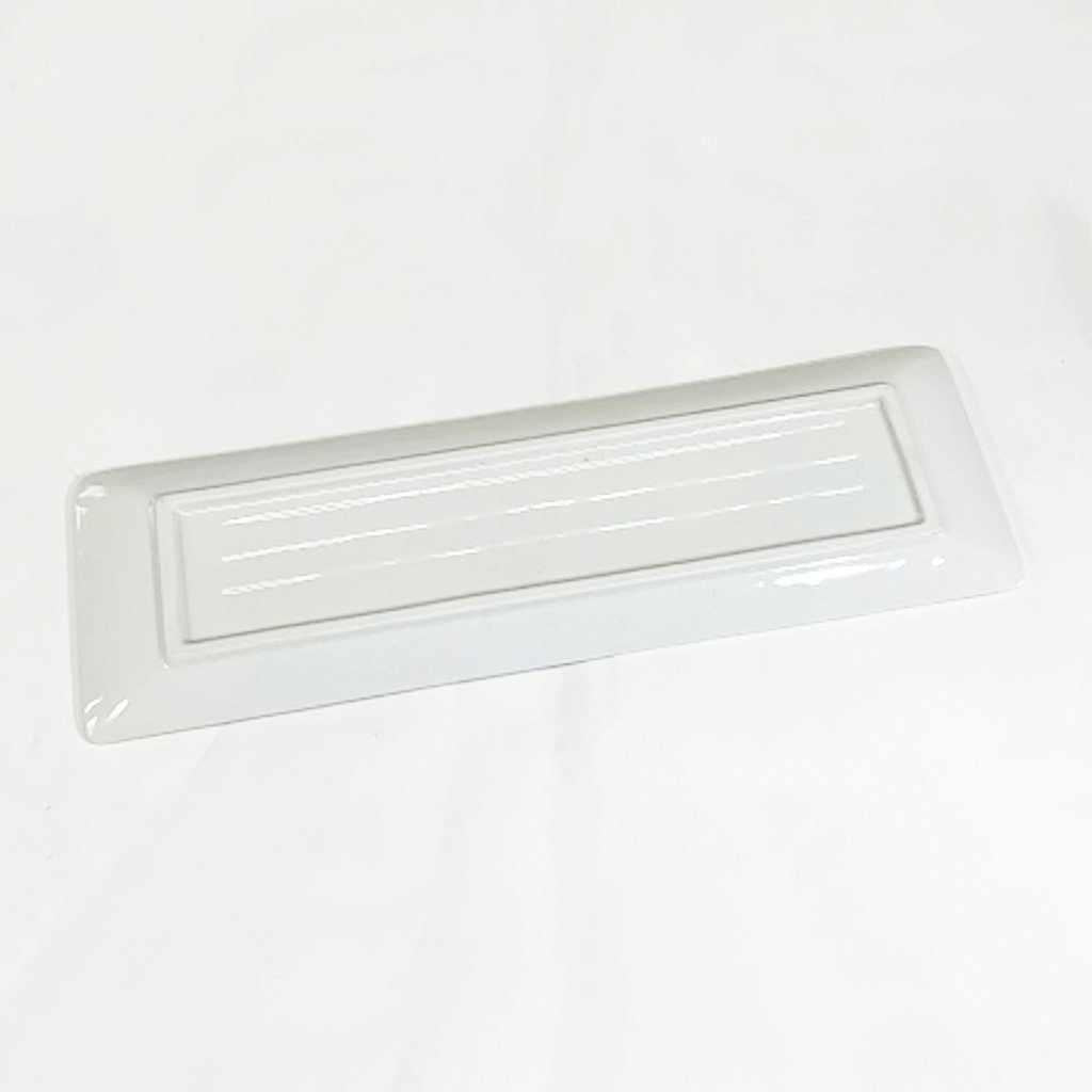 【美濃焼】マルモ加藤陶器 櫛目サンマ皿 白