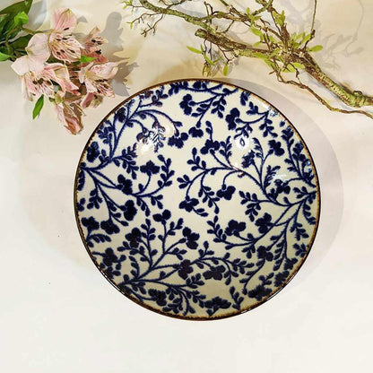 【美濃焼】マルモ加藤陶器 おふけ草花 8.0めん鉢