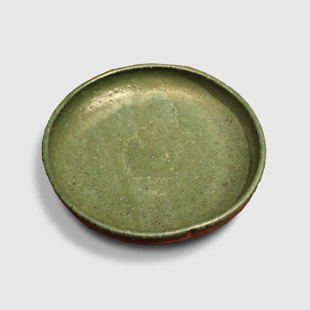 【伊賀焼】ましの窯 よもぎ釉 七寸輪花鉢