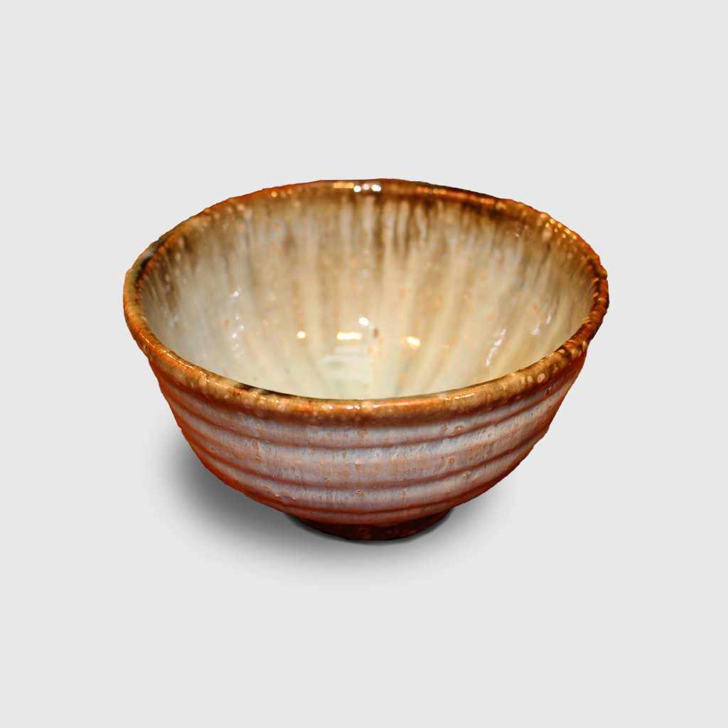 【伊賀焼】ましの窯 紫陽花釉 丼 小