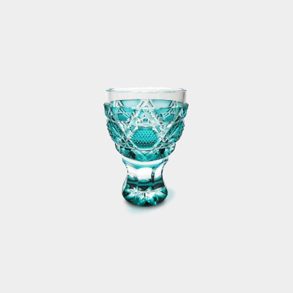 【グラス】馬上杯 (緑) | 薩摩切子 | satuma