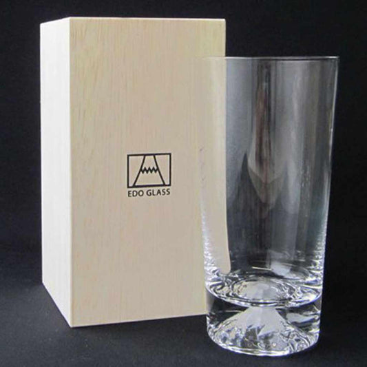 【江戸硝子】富士山グラス タンブラー 木箱入